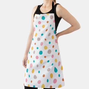 Multicolor-Wasserfarben-Punkte Schürze