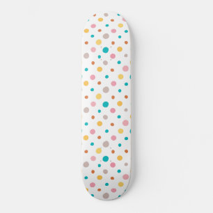 Multicolor-Wasserfarben-Punkte Skateboard