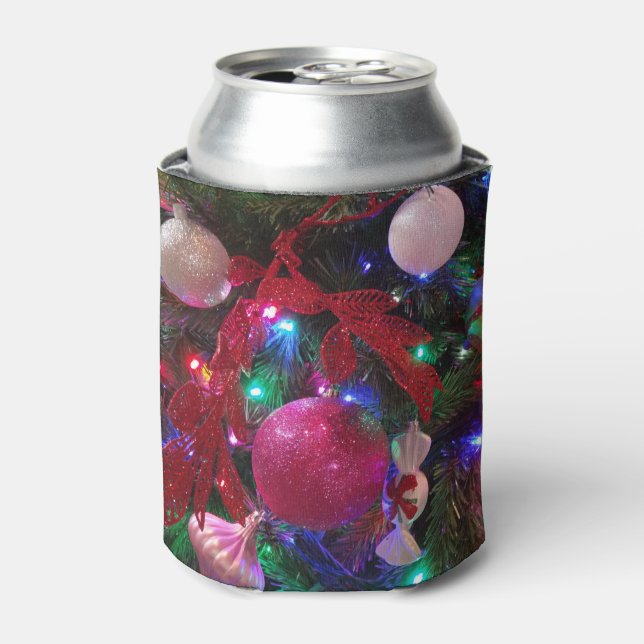 Multicolor Weihnachtsbaum Bunter Urlaub Dosenkühler (Kanne Vorderseite)