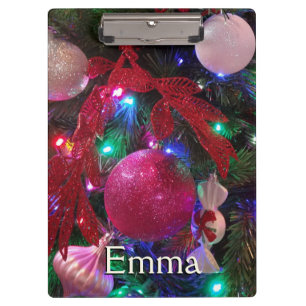 Multicolor Weihnachtsbaum Bunter Urlaub Klemmbrett