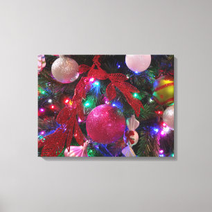 Multicolor Weihnachtsbaum Bunter Urlaub Leinwanddruck