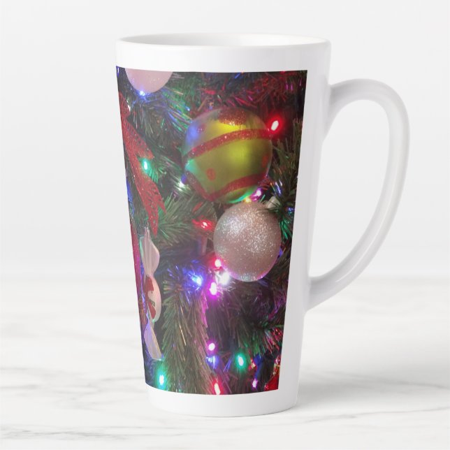 Multicolor Weihnachtsbaum Bunter Urlaub Milchtasse (Rechts)