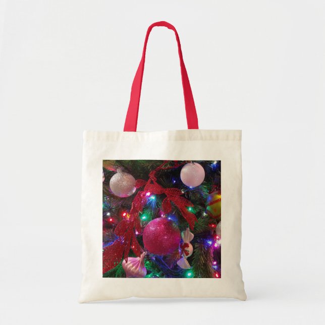 Multicolor Weihnachtsbaum Bunter Urlaub Tragetasche (Vorne)