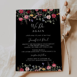 Multicolor-Wildblume: Wir machen wieder eine Neube Einladung