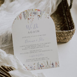 Multicolor-Wildblume: Wir machen wieder eine Neube Einladung