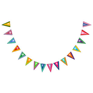 Multicolor Wimpelkette