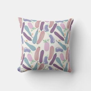 Multicolor-Zucchini-Muster Kissen