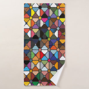 Multicolore geometric patterns with octagon shapes