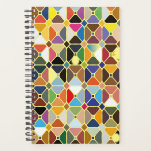 Multicolore geometrische Muster mit Achteckform Planer