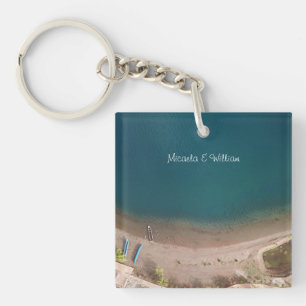 Multicolore personnalisé Sandy Beach Vue Océan