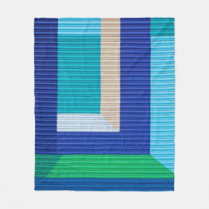 Multicolored abstract painting fleecedecke