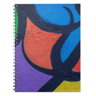 Multicolored abstract painting notizblock