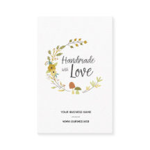 Multicolored Autumn Handmade with Love Quote