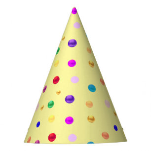 Multicolored Confetti Partyhütchen