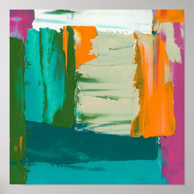 Multicolored Free Expression Painting Poster (Vorne)