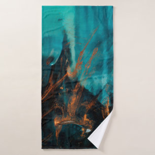 MULTICOLORED PAINING BADEHANDTUCH