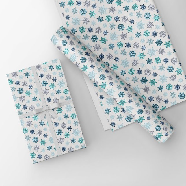 Multicolored snowflake pattern – winter christmas geschenkpapier (Von Creator hochgeladen)