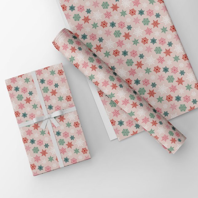 Multicolored snowflake pattern – winter christmas geschenkpapier (Von Creator hochgeladen)