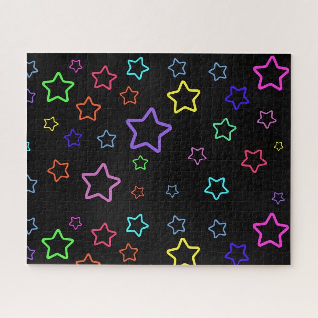 Multicolored Starry Night (Horizontal)