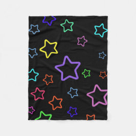 Multicolored Starry Night Fleecedecke