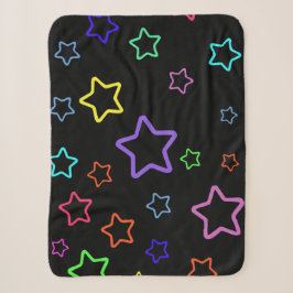 Multicolored Starry Night Sherpadecke