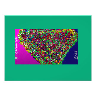 Multicolored Tree Between Worlds Fotodruck