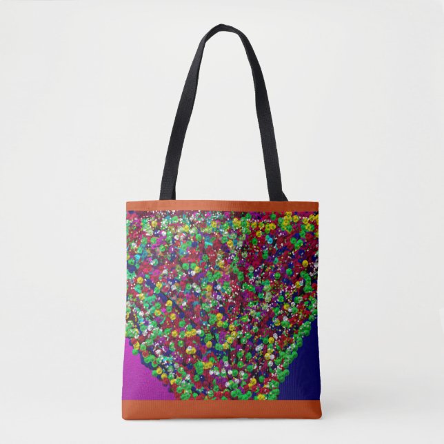 Multicolored Tree Between Worlds Tasche (Vorderseite)