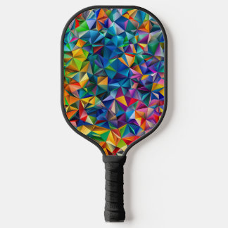 Multicolored triangle shapes  pickleball schläger