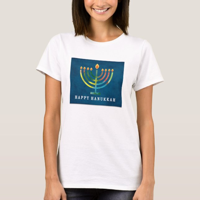 MulticolorHappy Hanukkah T-Shirt (Vorderseite)