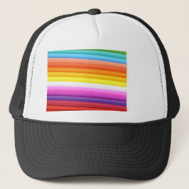 Multicolour Fabric Folds Abstract Truckerkappe