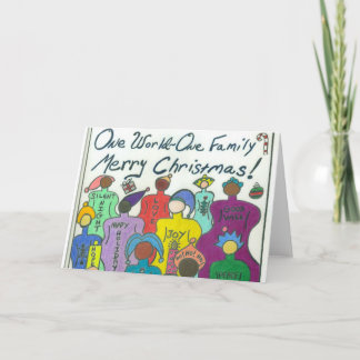 Multicultural Christmas Card Karte