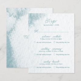 Multiereignis unter Wasser Whimsischer Aquarellstr RSVP Karte