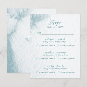 Multiereignis unter Wasser Whimsischer Aquarellstr RSVP Karte