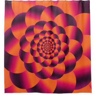 Multifarbiger psychedelischer Hintergrund, funky v Duschvorhang