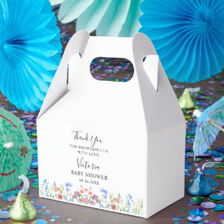 Multihued Wildflower Baby Shower Celebration Geschenkschachtel