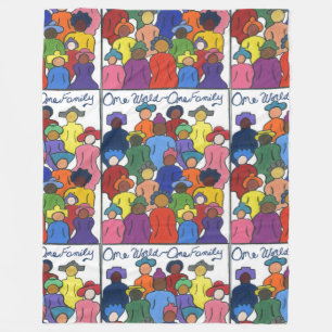 Multikulturell, interrassisch, Diversity Blanket Fleecedecke