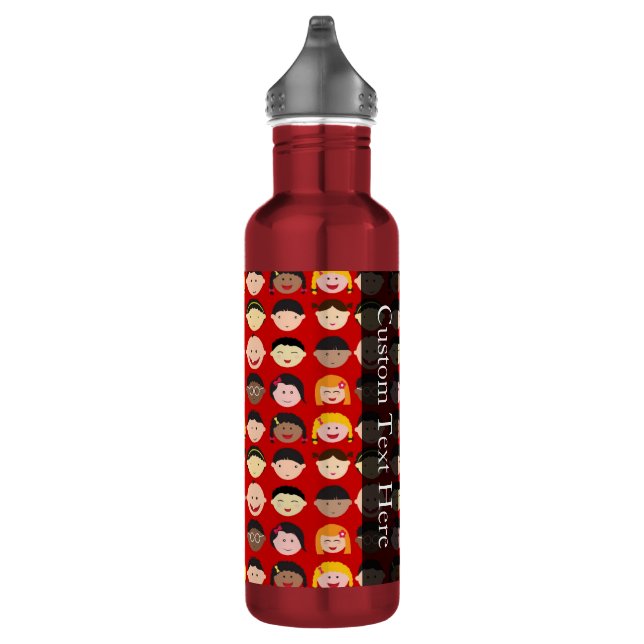 Multikulturelle Kinder Edelstahlflasche (Rechts)