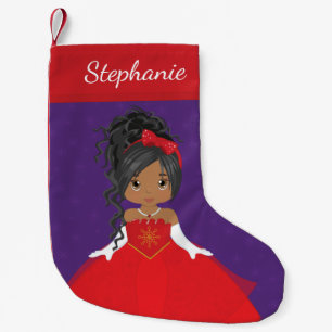 Multikulturelle Prinzessin Weihnachten Strumpf Kleiner Weihnachtsstrumpf