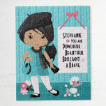 Multikulturelle Schönheit und Brave Girl Jigsaw Pu<br><div class="desc">Personalisiertes multikulturelles Puzzle mit positiver Bestätigung für Kinder. Bitte Karo mehr von meinen personalisierten Geschenken raus.</div>