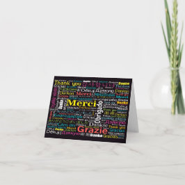 Multikultureller Dank oder Leerzeichen Dankeskarte