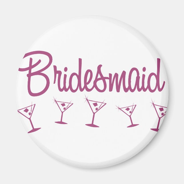 MultiMartini-Bridesmaid-Pink Magnet (Vorne)