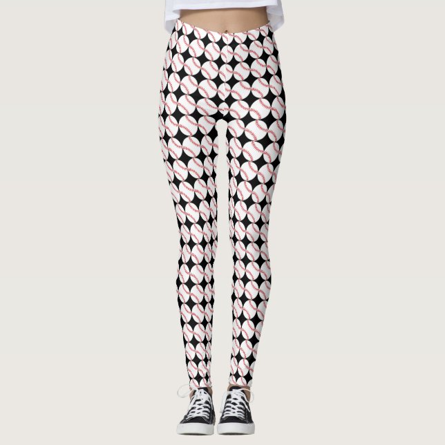 Multimedia-Leggings für das Baseballdesign Leggings (Vorderseite)