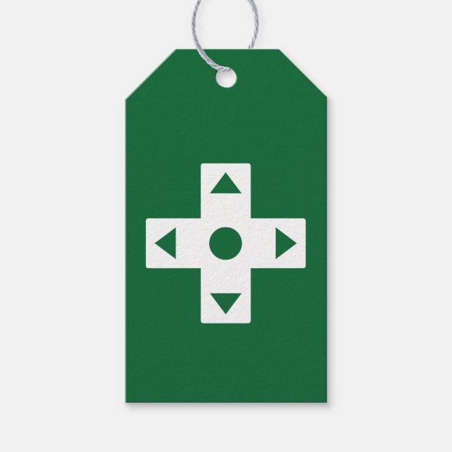 Multiplayer-Modus in der grünen Geschenkmarke Geschenkanhänger (Vorderseite)