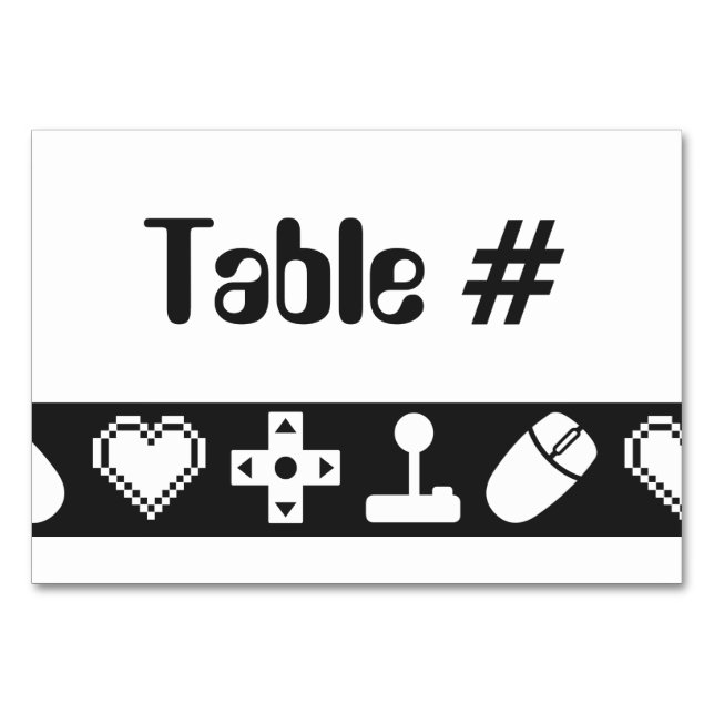 Multiplayer-Modus in der schwarzen Tischkarte Tischnummer (Vorderseite)