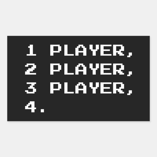 MULTIPLAYER RECHTECKIGER AUFKLEBER (Vorderseite)