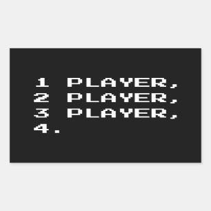 MULTIPLAYER RECHTECKIGER AUFKLEBER