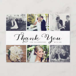 Multiple Foto Hochzeit Vielen Dank Postkarte