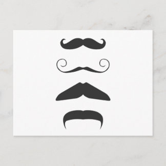 Multiple Mustache Postkarte
