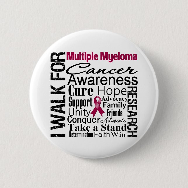 Multiple Myelom Cancer Awareness Walk Button (Vorderseite)
