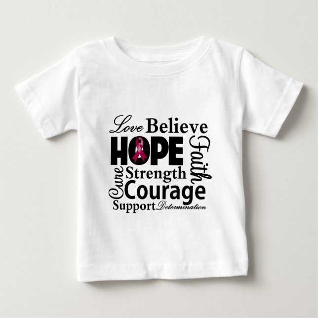 Multiple Myelom Collage of Hope Baby T-shirt (Vorderseite)